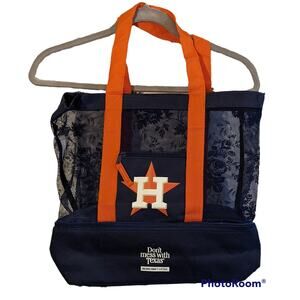 NWT Houston Astros Summer Beach Tote w/zipper cooler 2022 Promo Giveaway